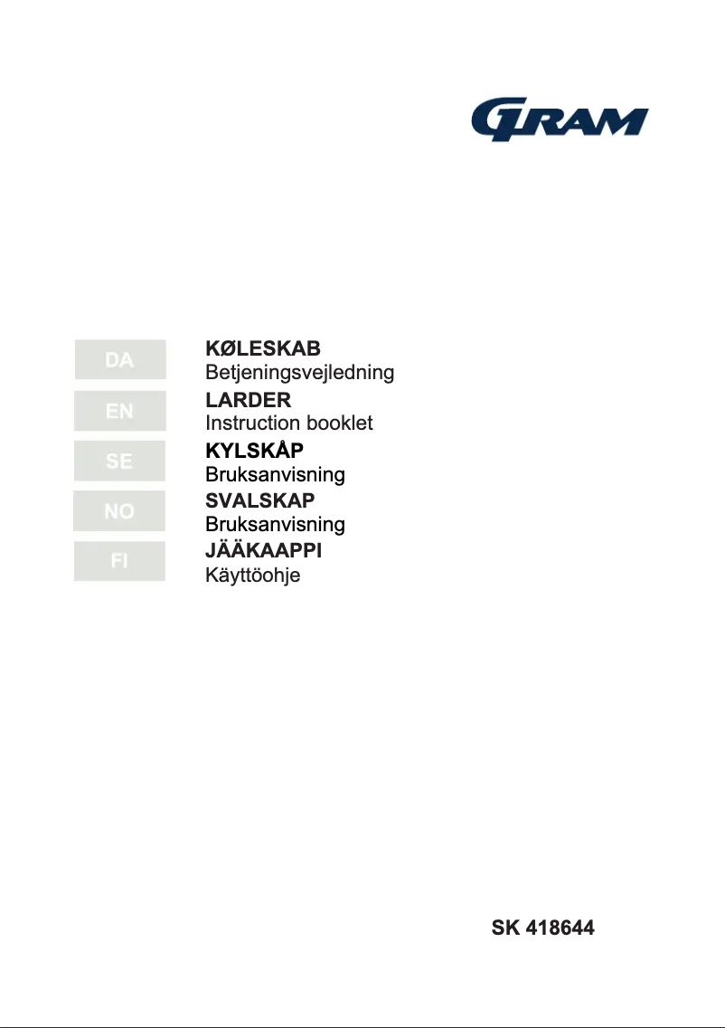 First page image of the manual for SK 418644