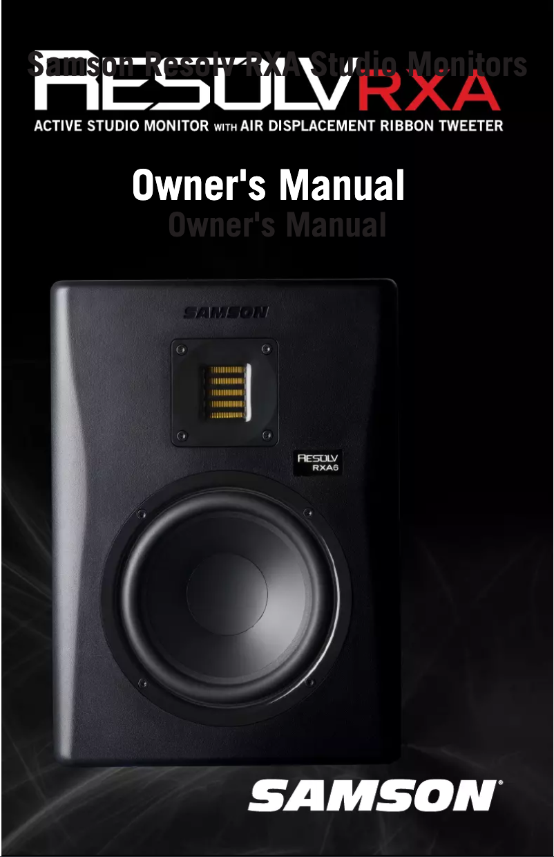 Page 1 de la notice Manuel utilisateur Samson Resolv RXA6