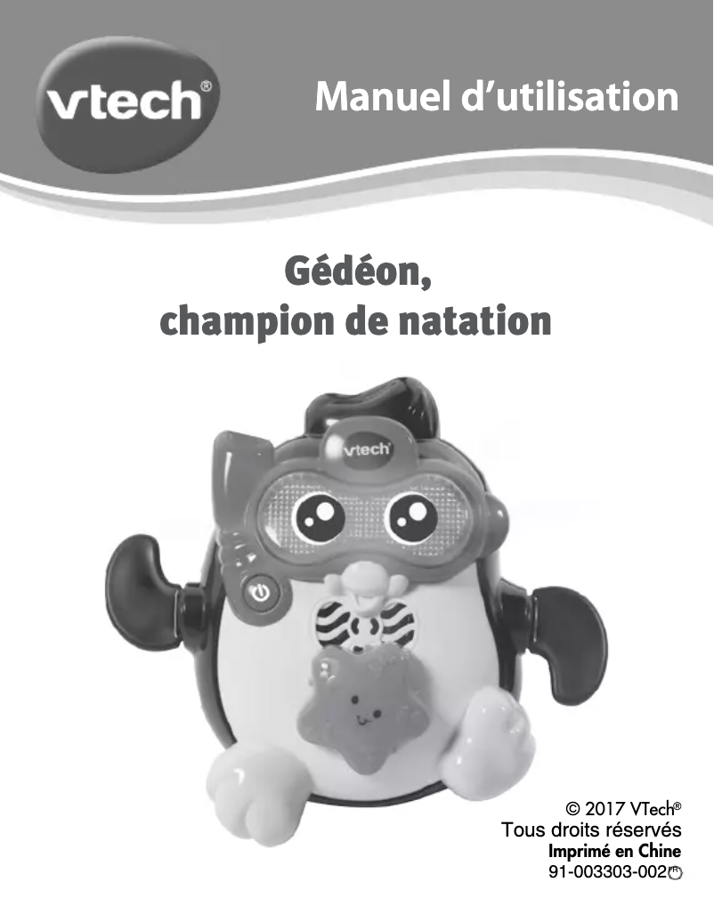Página 1 del manual Manual de usuario Vtech Gédéon, champion de natation