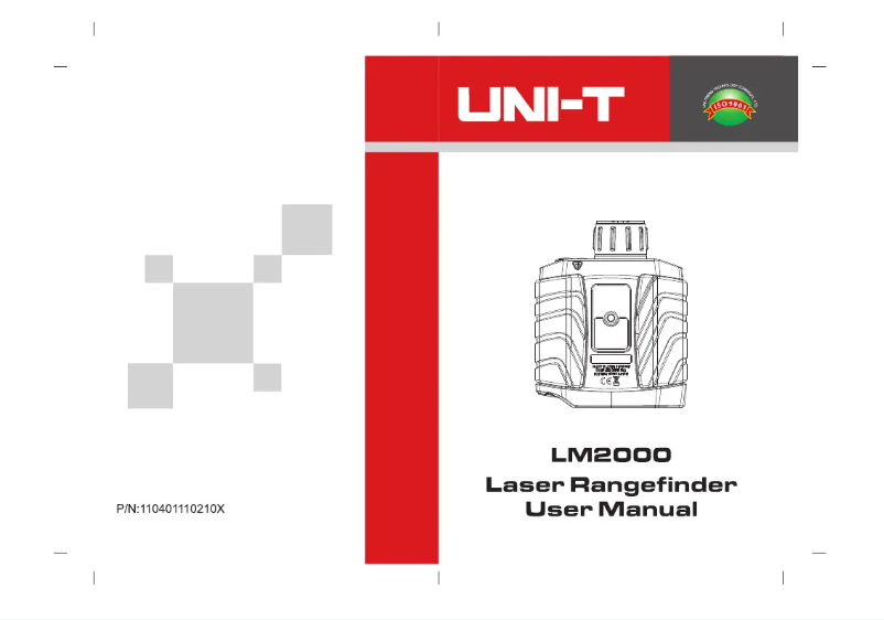 Page n°1 - Manuel utilisateur Uni-T LM2000