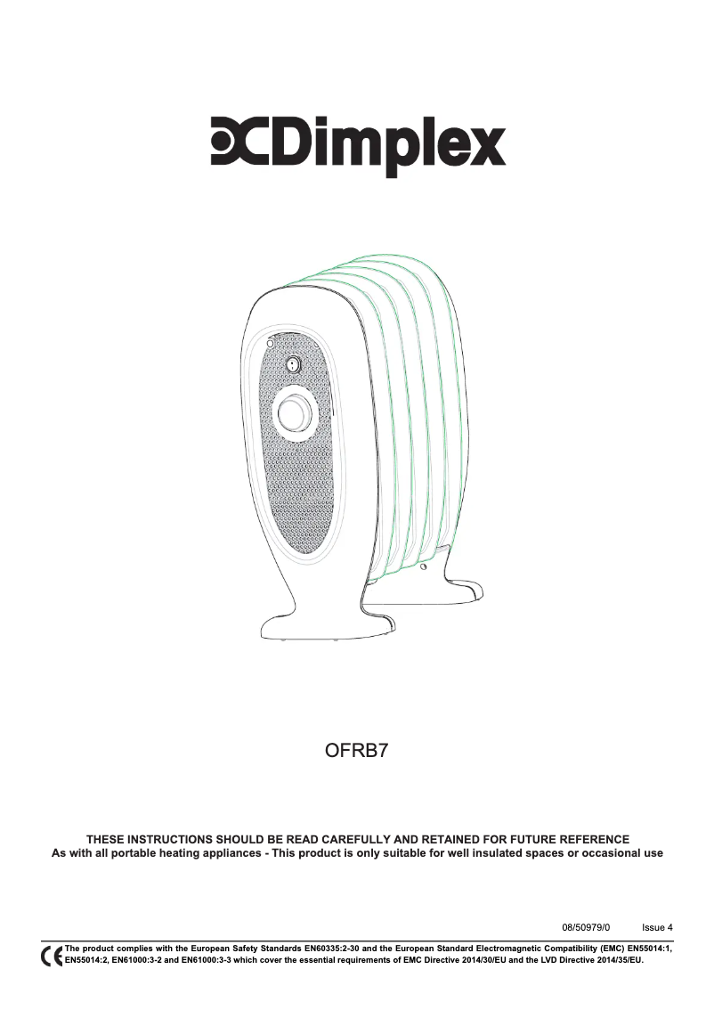 Page 1 de la notice Manuel utilisateur Dimplex OFRB7N