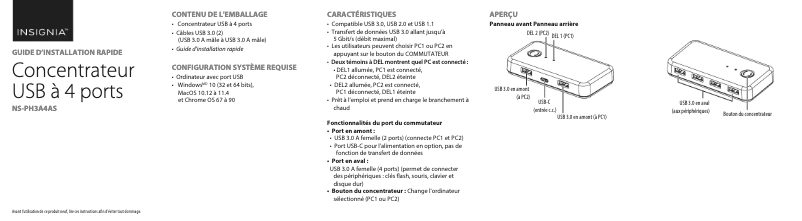 Page n°1 - Manuel utilisateur Insignia NS-PH3A4AS