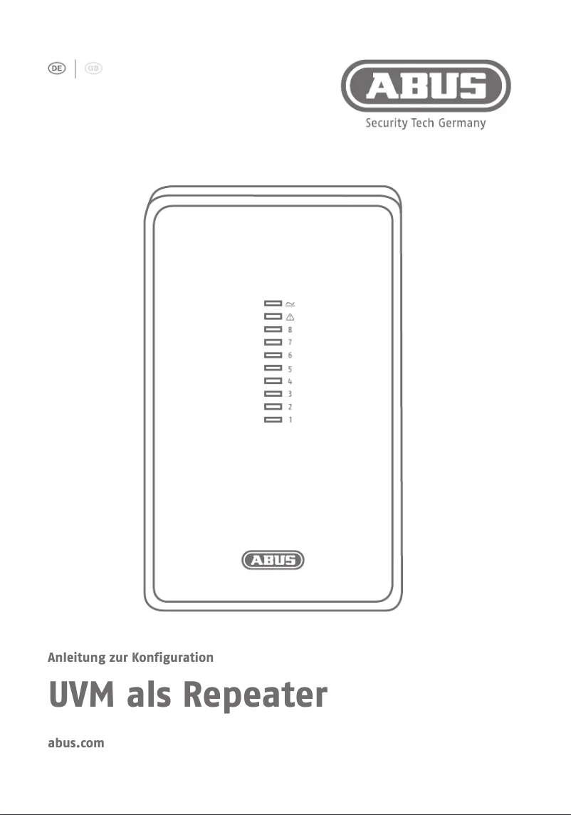 Page n°1 - Manuel utilisateur Abus FUMO50025