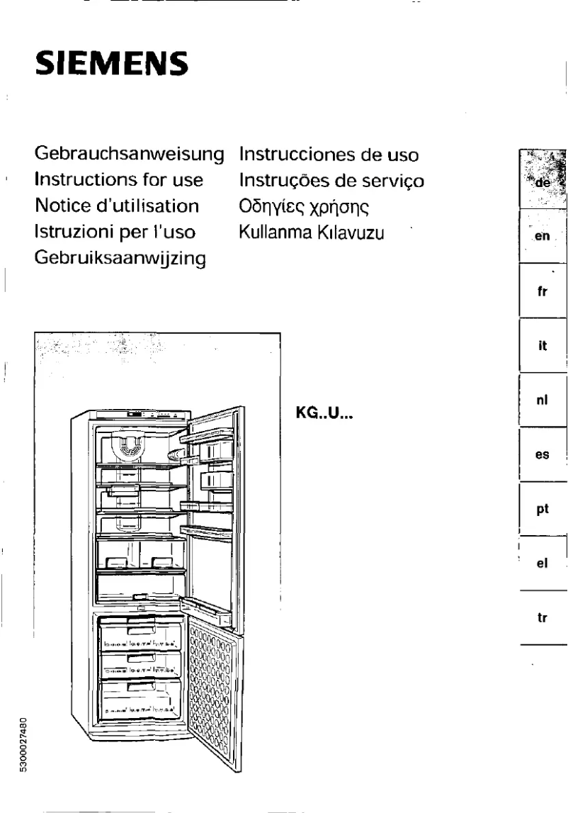 Page n°1 - Manuel utilisateur Siemens KG36U191