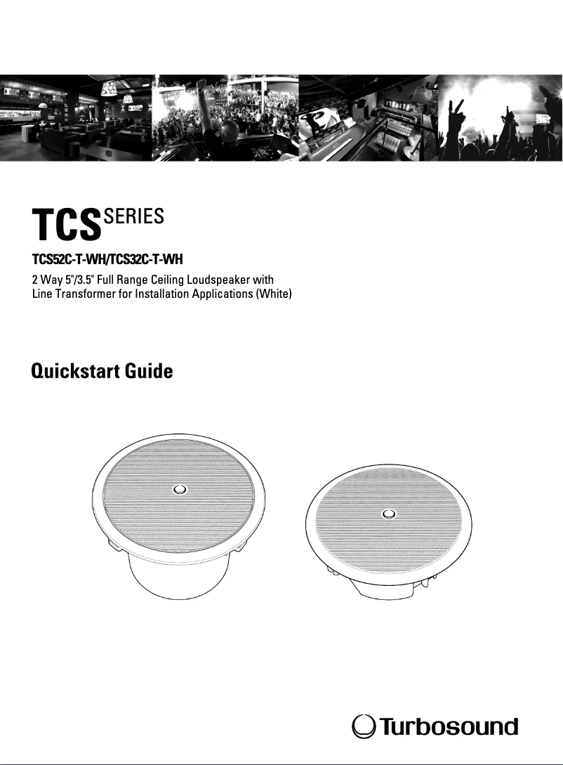 Página 1 del manual Manual de usuario Turbosound TCS32C-T