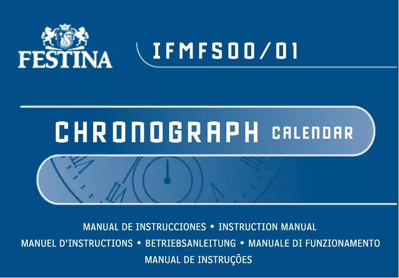 Page 1 de la notice Manuel utilisateur Festina F16605