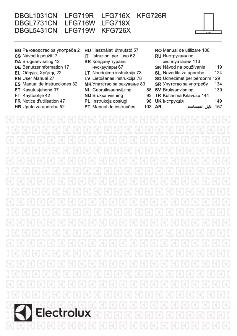 Page 1 de la notice Manuel utilisateur Electrolux DBGL5431CN