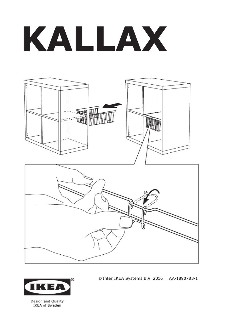 Imagen de la primera página del manual del dispositivo KALLAX 103.450.73
