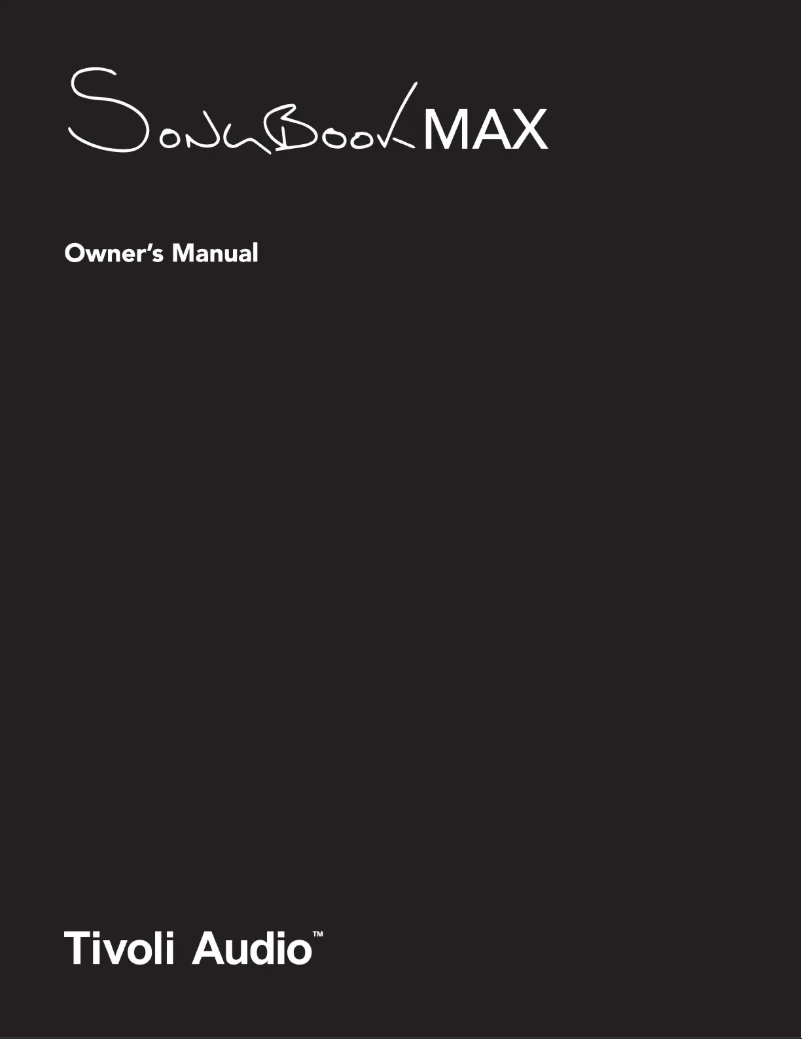 Page 1 de la notice Manuel utilisateur Tivoli Audio SongBook Max