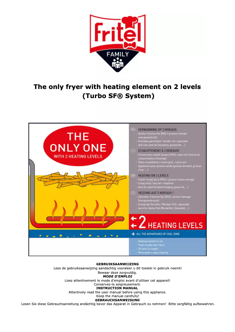 Page 1 de la notice Manuel utilisateur Fritel Turbo SF 4571