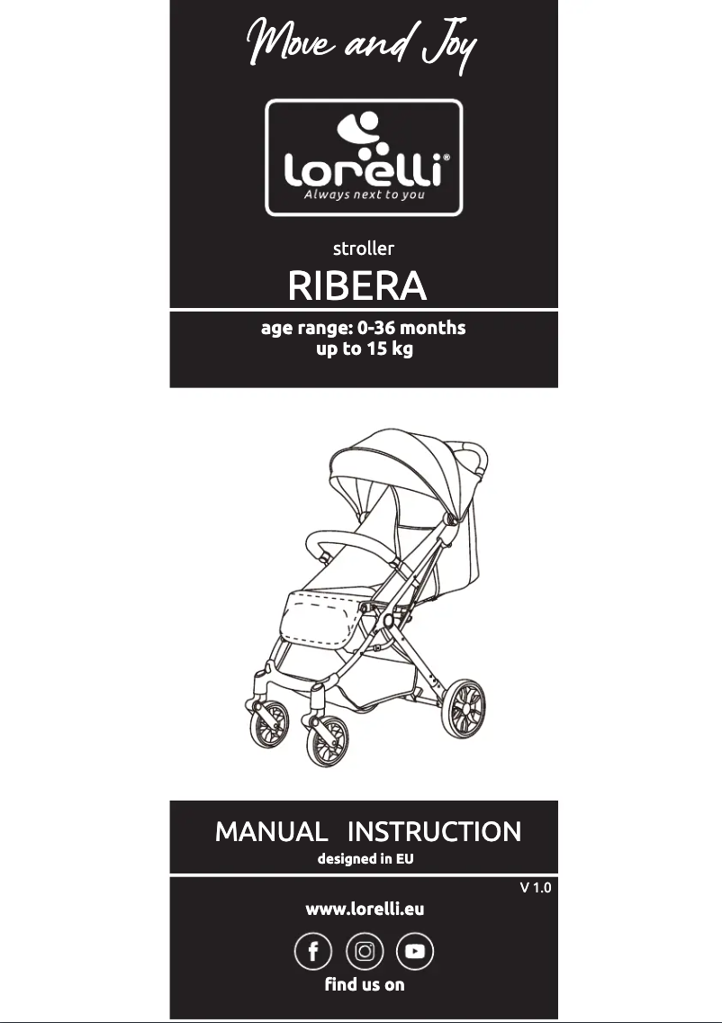 Page 1 de la notice Manuel utilisateur Lorelli Ribera