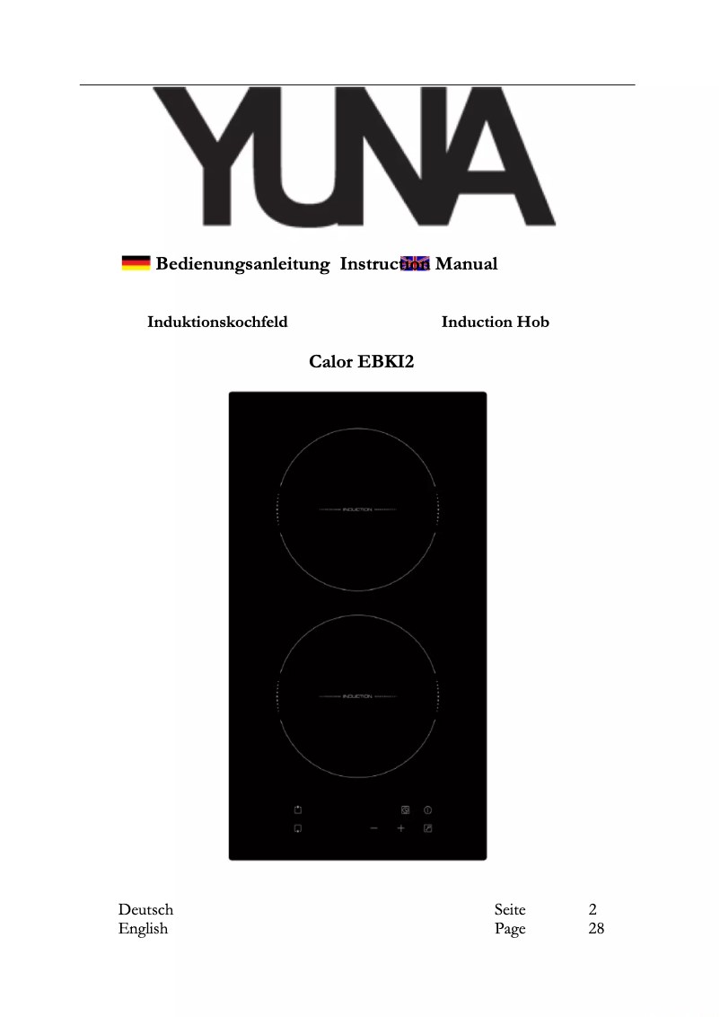 Page n°1 - Manuel utilisateur YUNA Calor EBKI2