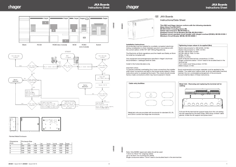 Page n°1 - Manuel utilisateur Hager JKD114