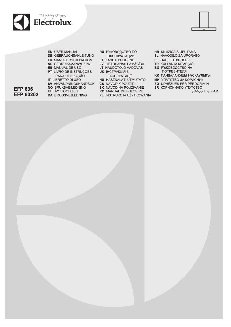 Image de la première page du manuel de l'appareil EFP636X