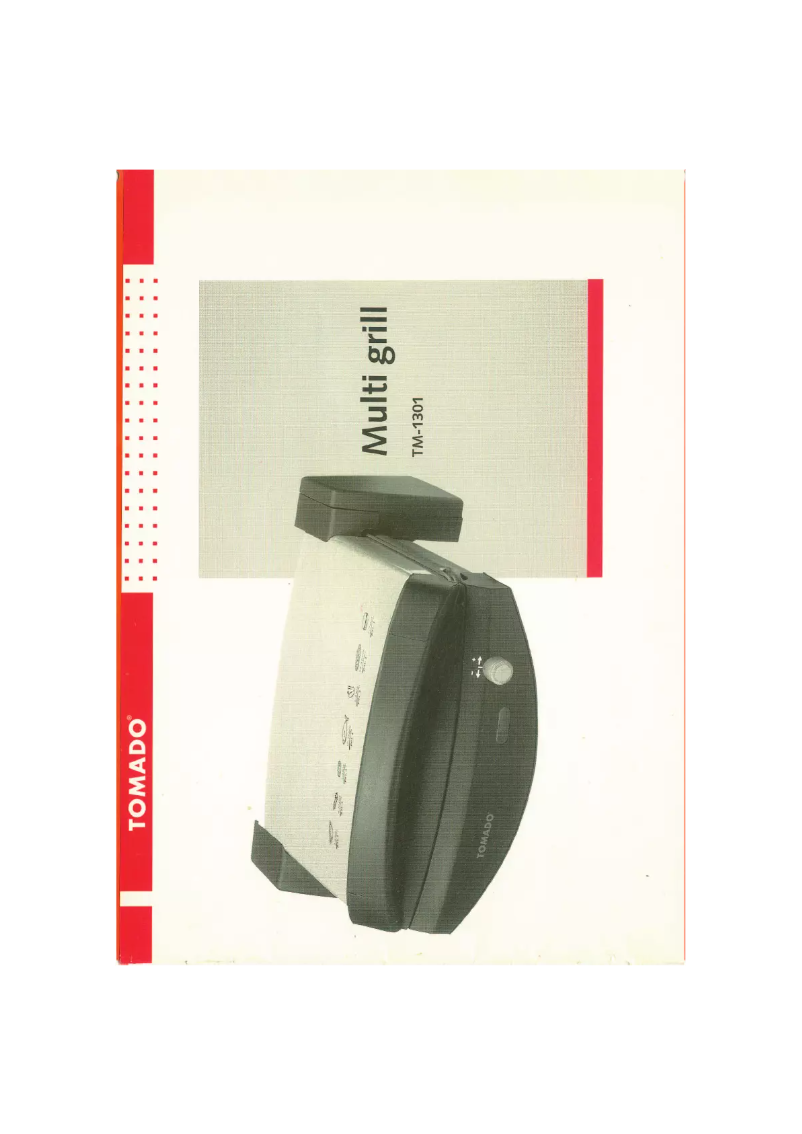 Page 1 de la notice Manuel utilisateur Tomado TM-1301