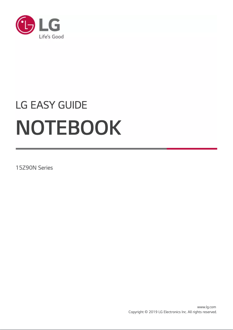 Page n°1 - Manuel utilisateur LG 15Z90NRAAS9U1