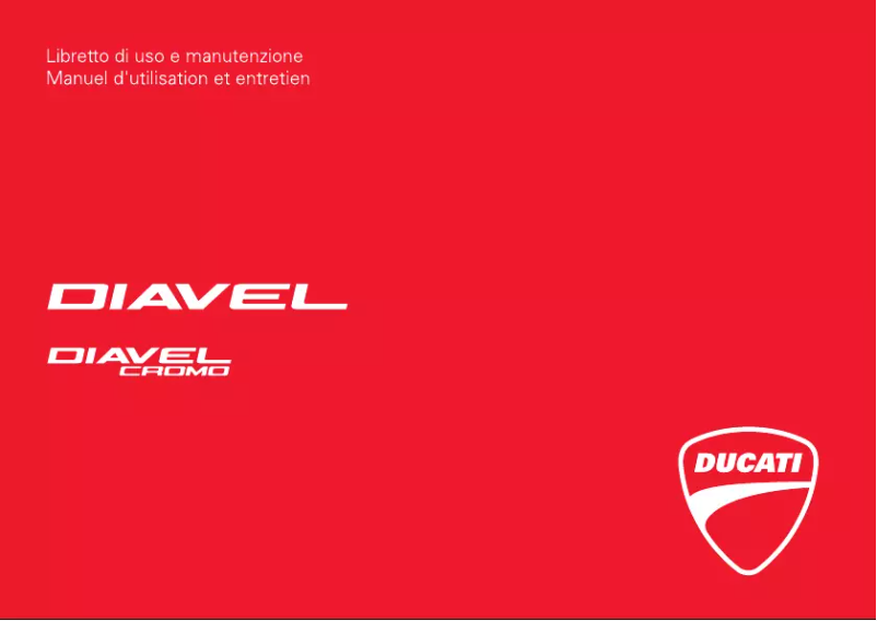 Image de la première page du manuel de l'appareil Diavel AMG SE (2013)