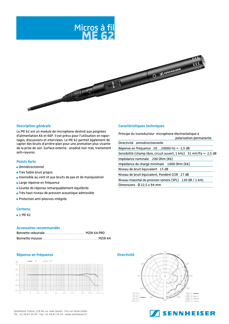Image de la première page du manuel de l'appareil ME 62