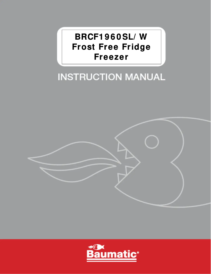 Page n°1 - Manuel utilisateur Baumatic BRCF1960SL