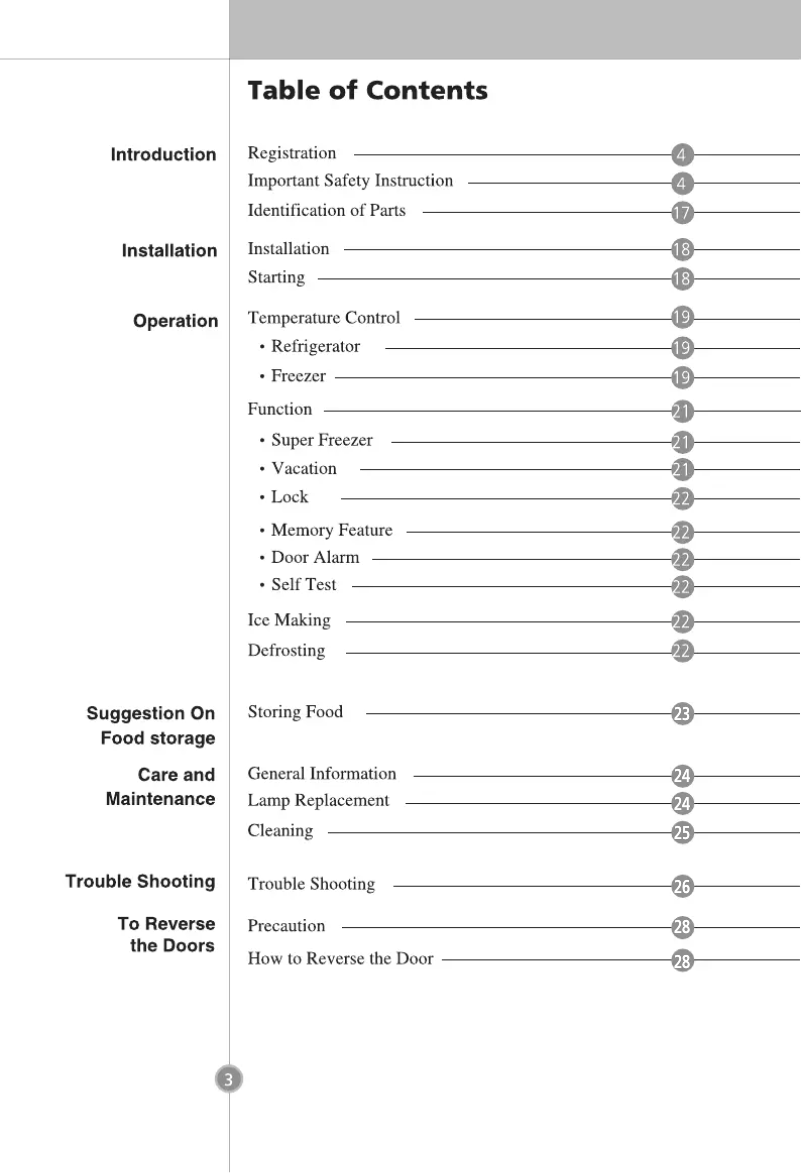 Page n°1 - Manuel utilisateur LG GR-B399BLQK