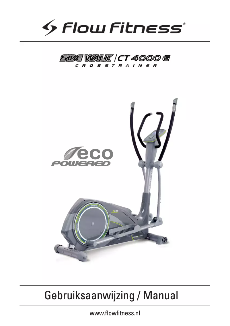 Page 1 de la notice Manuel utilisateur Flow Fitness Side Walk CT4000G