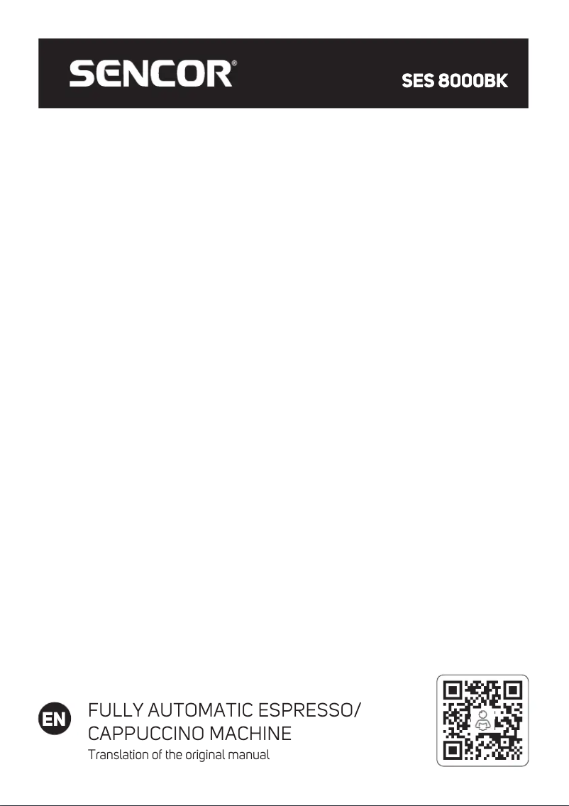 Page 1 de la notice Manuel utilisateur Sencor SES 8000BK