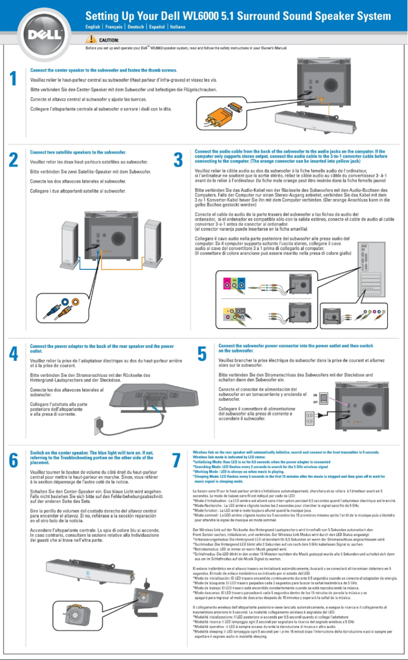 Page n°1 - Manuel utilisateur Dell WL6000