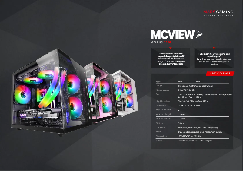 Image de la première page du manuel de l'appareil MC-VIEW