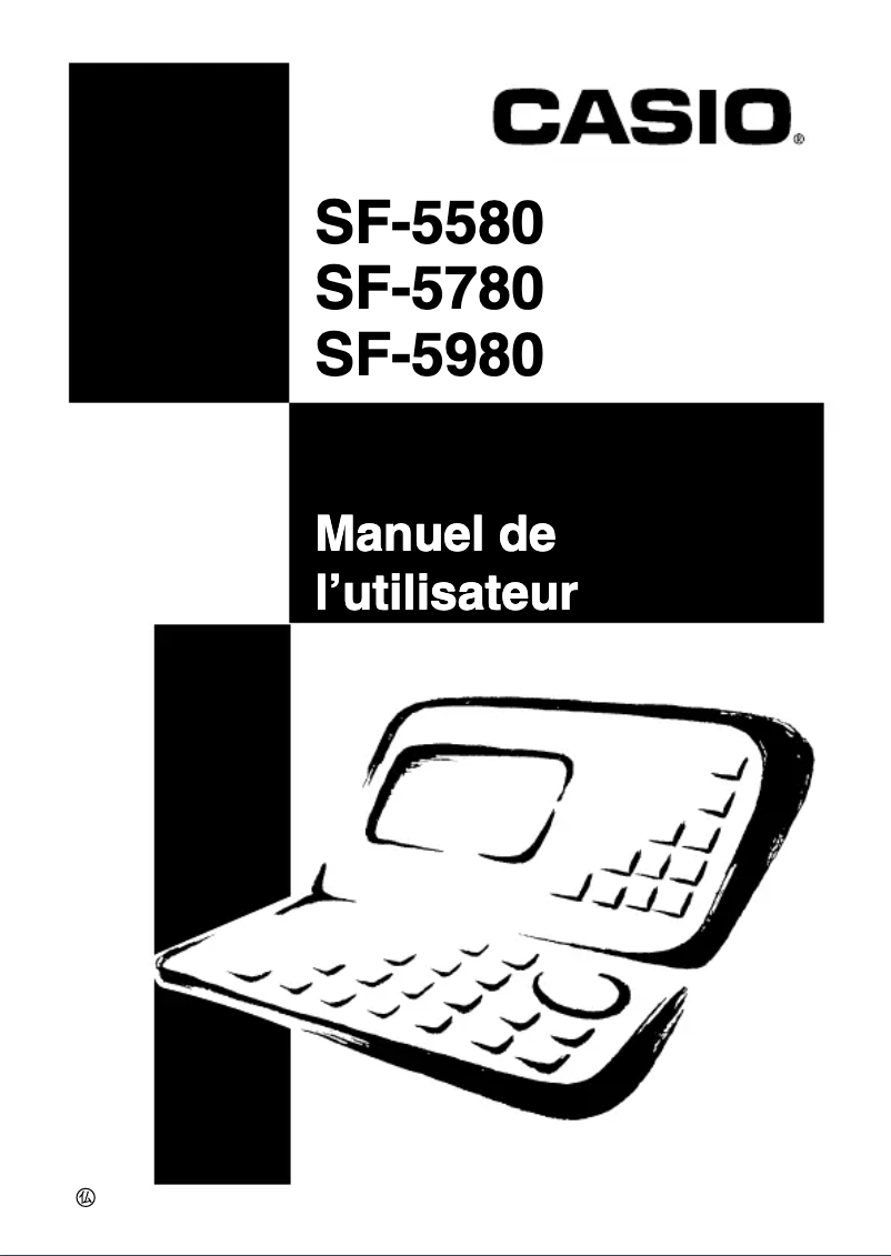 Page n°1 - Manuel utilisateur Casio SF-5980