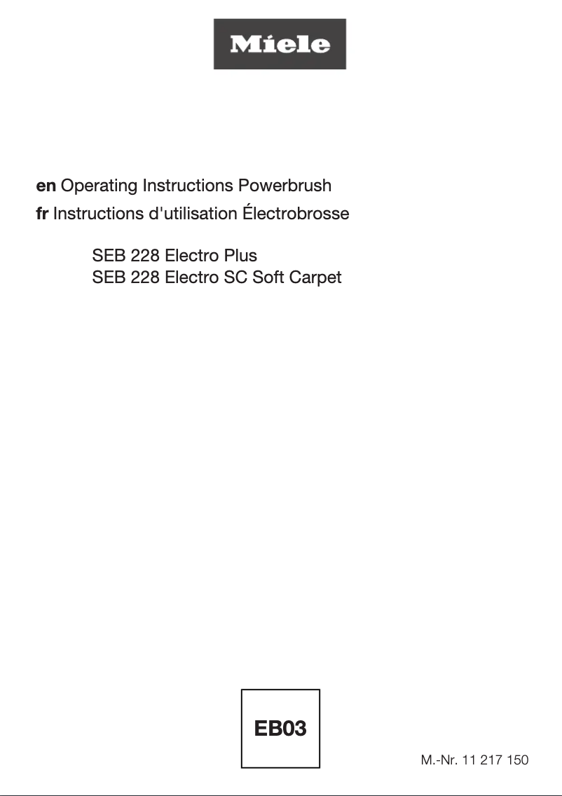 Page 1 de la notice Manuel utilisateur Miele Complete C3 Kona