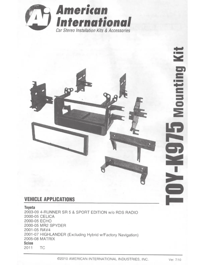 Page 1 de la notice Manuel utilisateur American International TOYK975