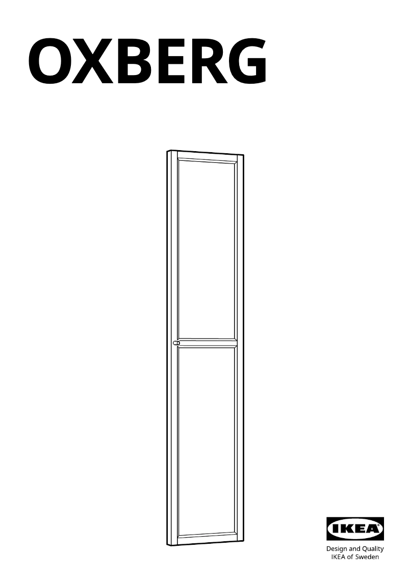 Image de la première page du manuel de l'appareil OXBERG 005.624.20