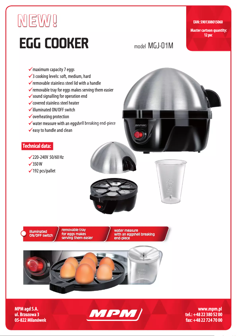 Image de la première page du manuel de l'appareil MGJ-01M