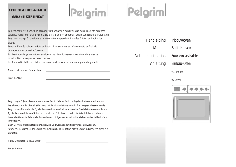 Image de la première page du manuel de l'appareil OST 953