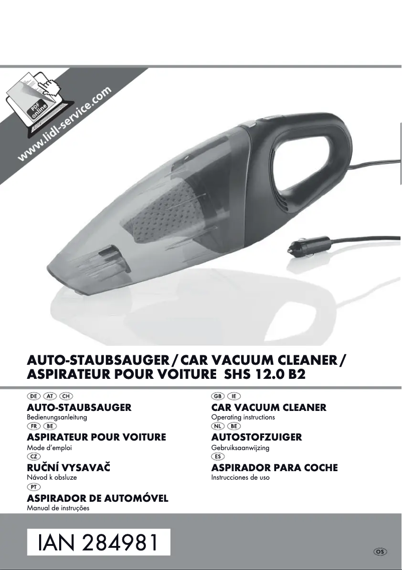 Page 1 de la notice Manuel utilisateur SilverCrest SHS 12.0 A2