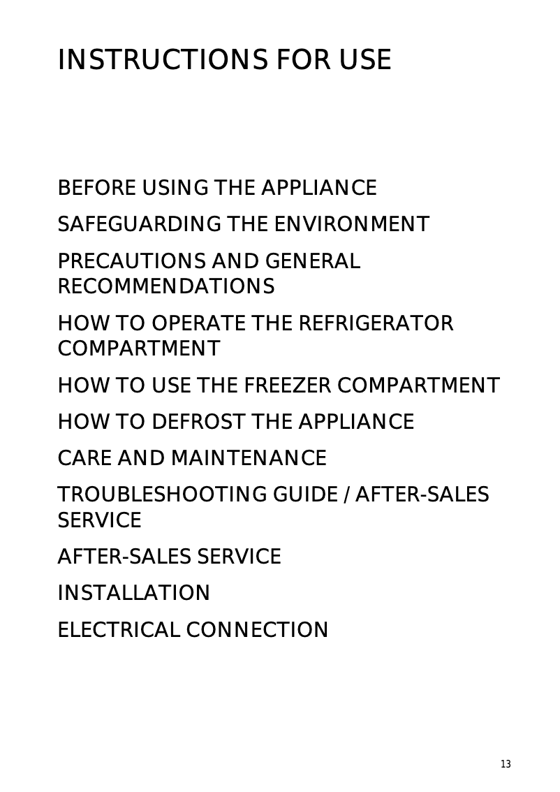 Page n°1 - Manuel utilisateur Smeg FR310APL