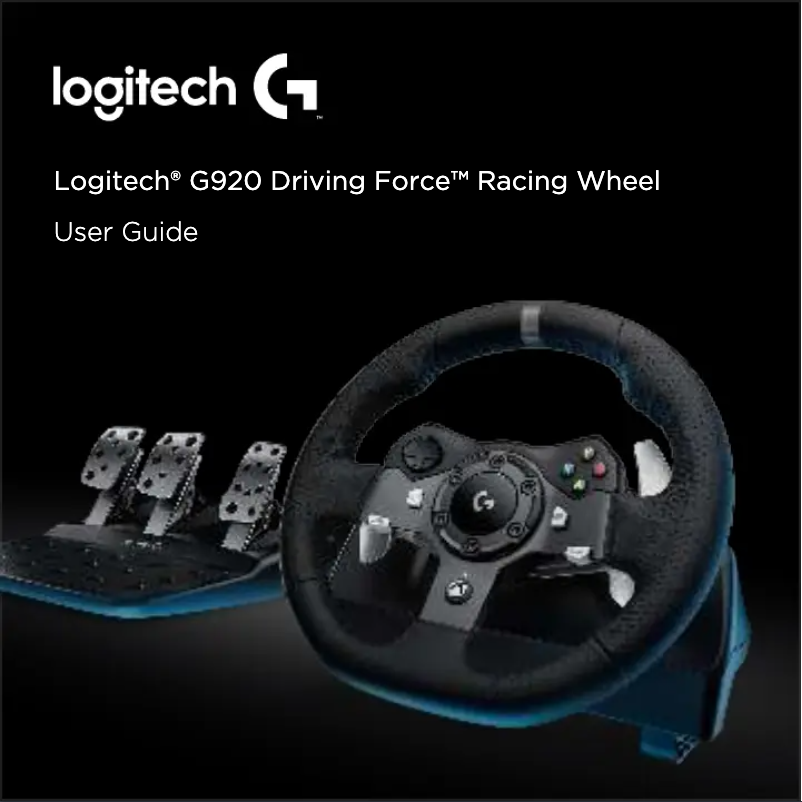 Page 1 de la notice Manuel utilisateur Logitech G920 Driving Force