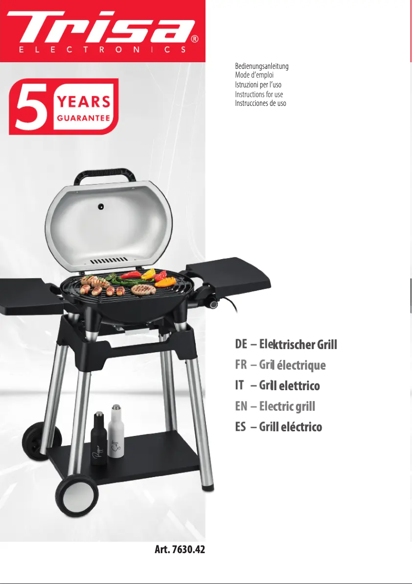 Image de la première page du manuel de l'appareil Grill Force 2200