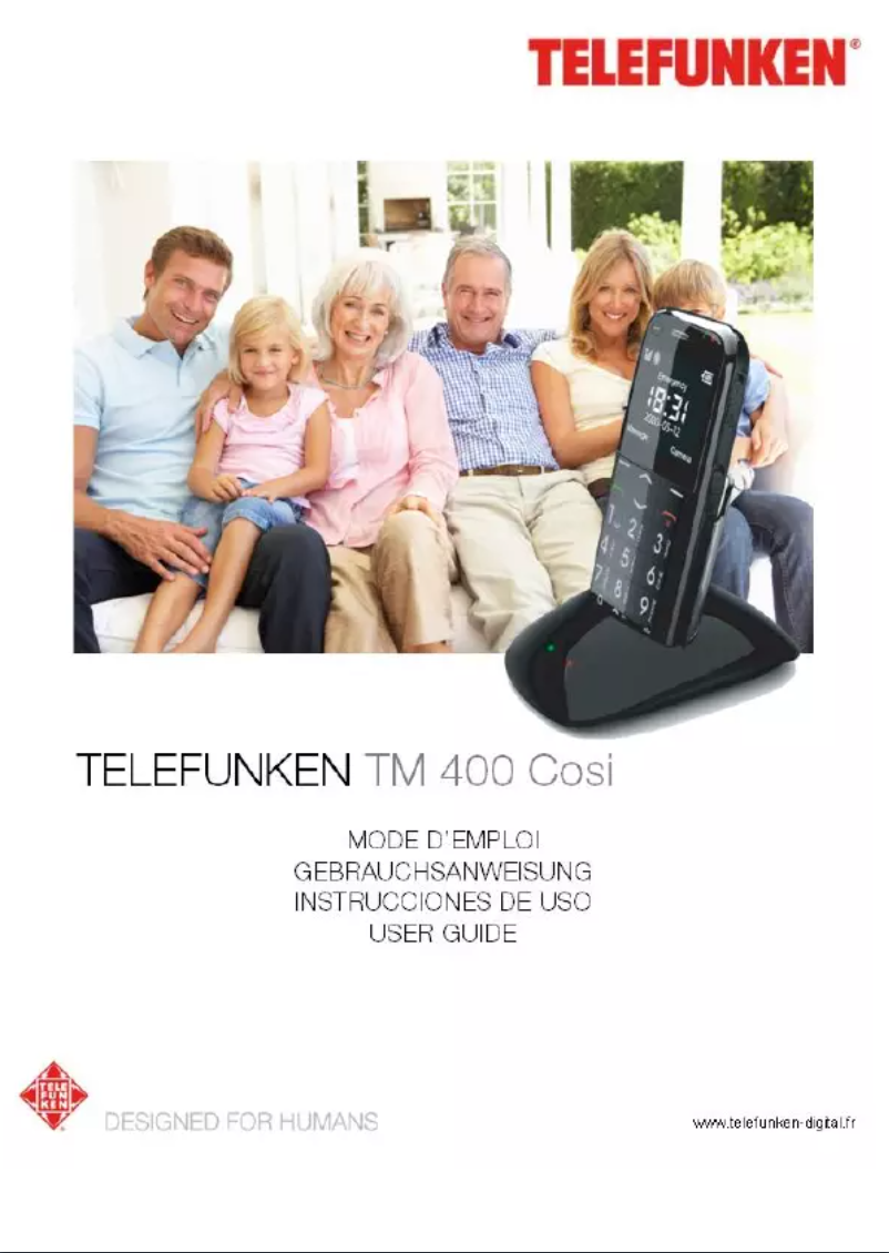 Page n°1 - Manuel utilisateur Telefunken TM 400 Cosi