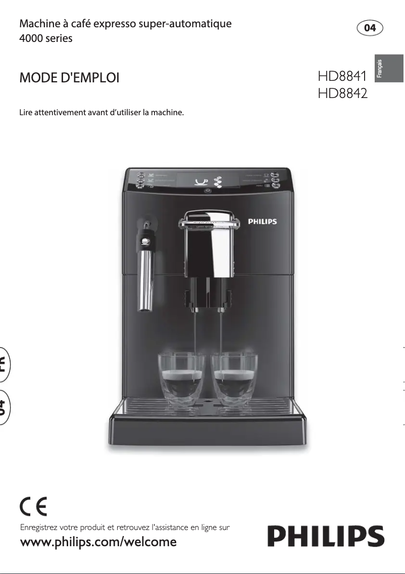 Image de la première page du manuel de l'appareil 4000 series HD8841