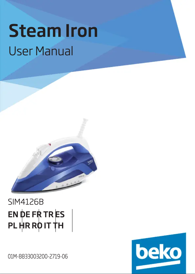 Image de la première page du manuel de l'appareil SIM4126B