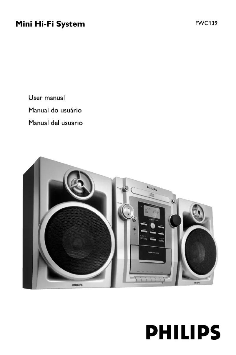 Page n°1 - Manuel utilisateur Philips FWC139