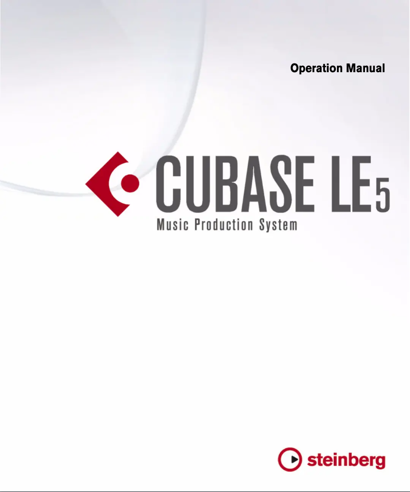 Page 1 de la notice Manuel utilisateur Steinberg Cubase LE 5