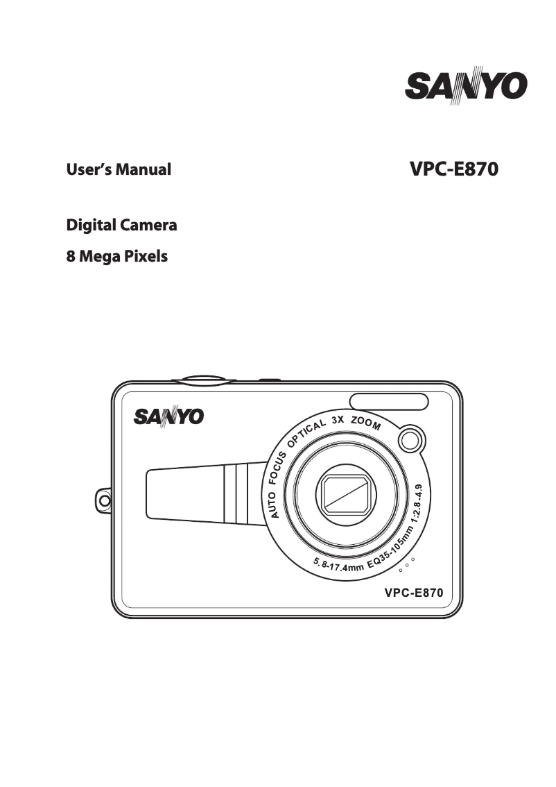 Imagen de la primera página del manual del dispositivo VPC-E870
