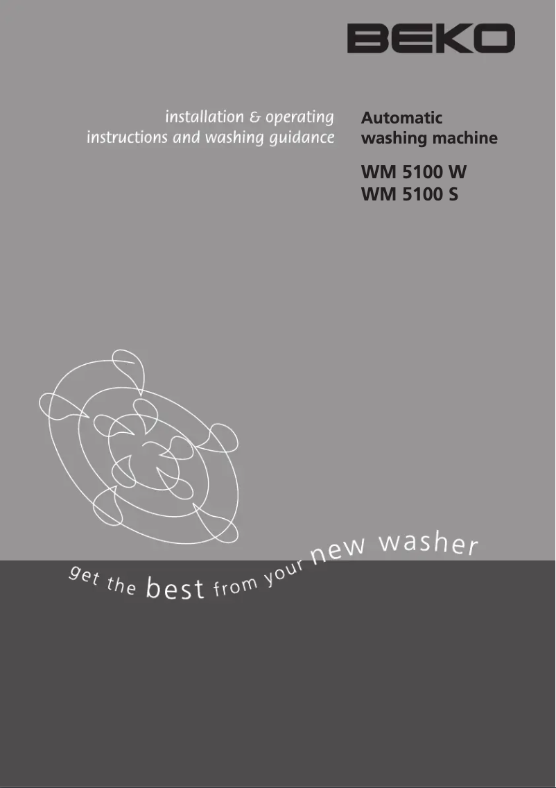 Image de la première page du manuel de l'appareil WM 5100 S