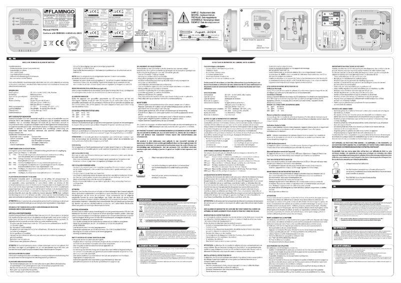 Page 1 de la notice Manuel utilisateur Flamingo FA370