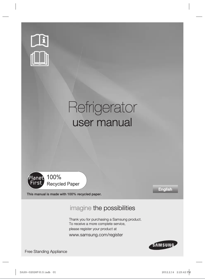 Page n°1 - Mode d'emploi Samsung RS-21 HNTRS