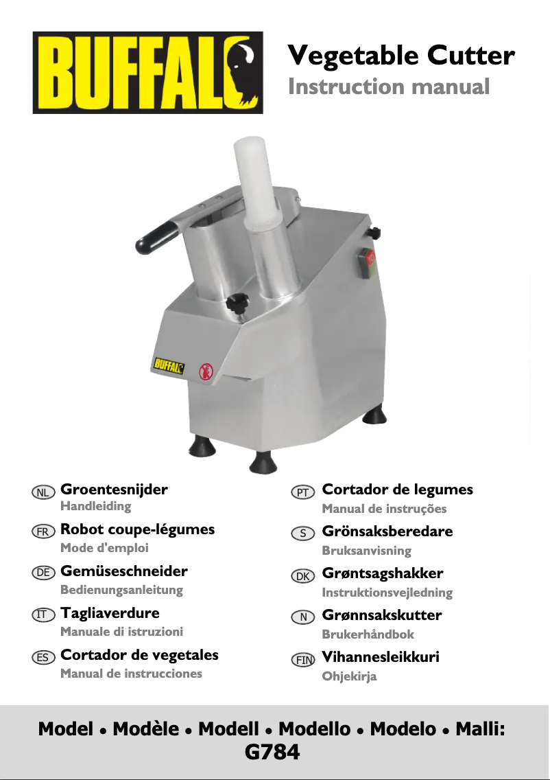 Imagen de la primera página del manual del dispositivo G784