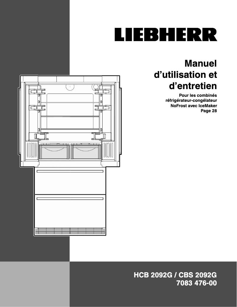 Page n°1 - Manuel utilisateur Liebherr ECBN 8872