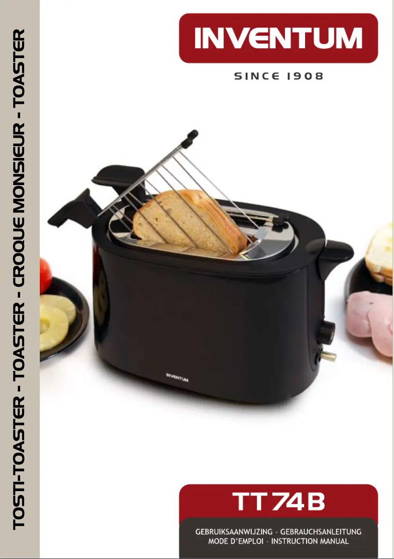 Page n°1 - Manuel utilisateur Inventum TT74B